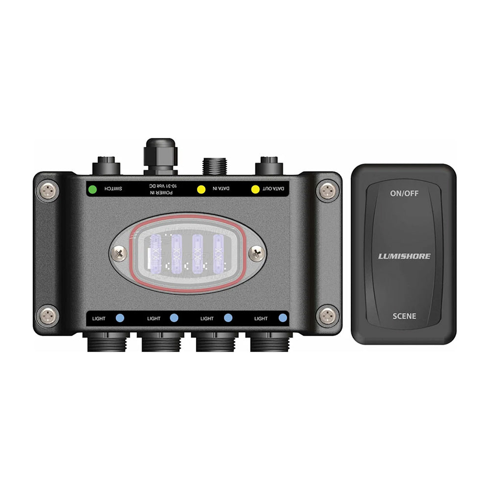 Lumishore Supra THS/TIX i-Connect underwater lighting installation and upgrade kit with wiring and components for marine lighting.