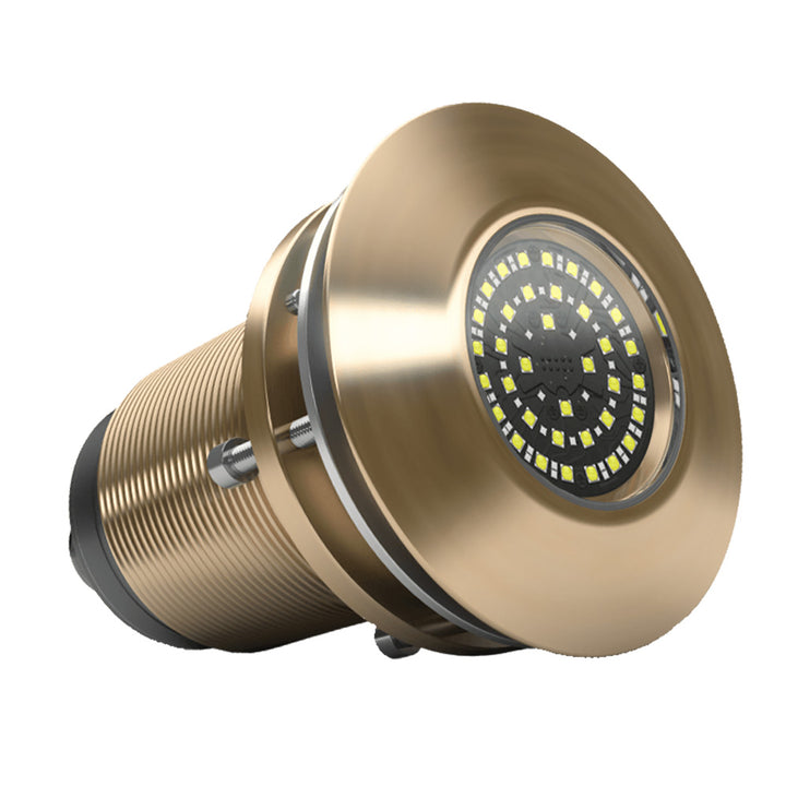 Lumishore SUPRA TIX804 underwater lighting with interchangeable thru-hull, showcasing sleek design and durable construction.