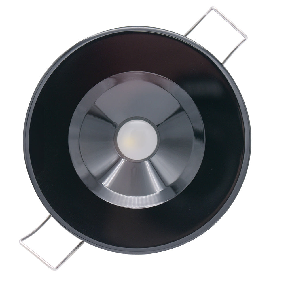 Spot LED encastré Lumitec Illusion - Spectre RGBW - Blanc chaud - Boîtier noir