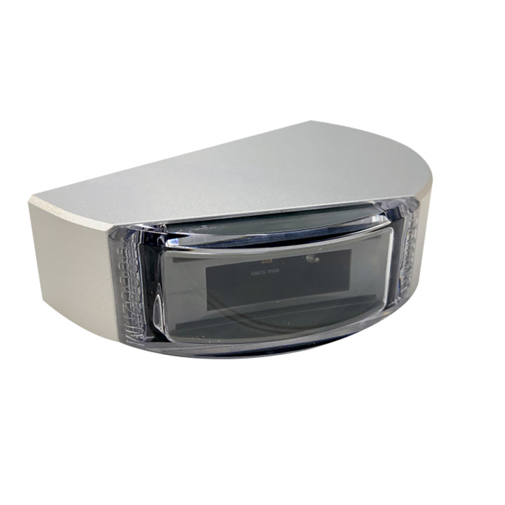 Lumitec surface mount aluminum navigation light port in red for boat navigation, featuring durable construction and clear visibility.