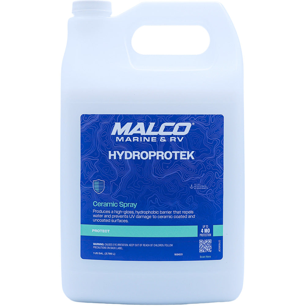 Malco HydroProtek Ceramic Spray 1 Gallon for cleaning, showing the spray bottle with label and nozzle ready for use.