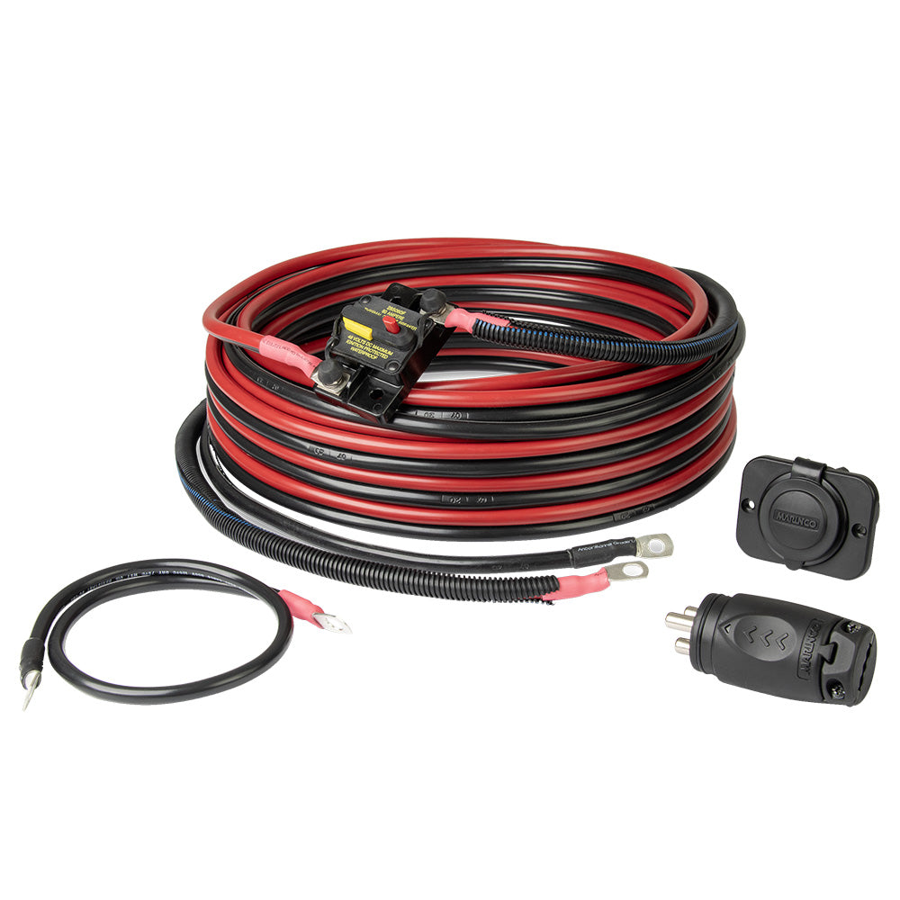 Marinco 24V trolling motor wiring kit with 70A plug and receptacle, marine accessories for boat electrical connections.
