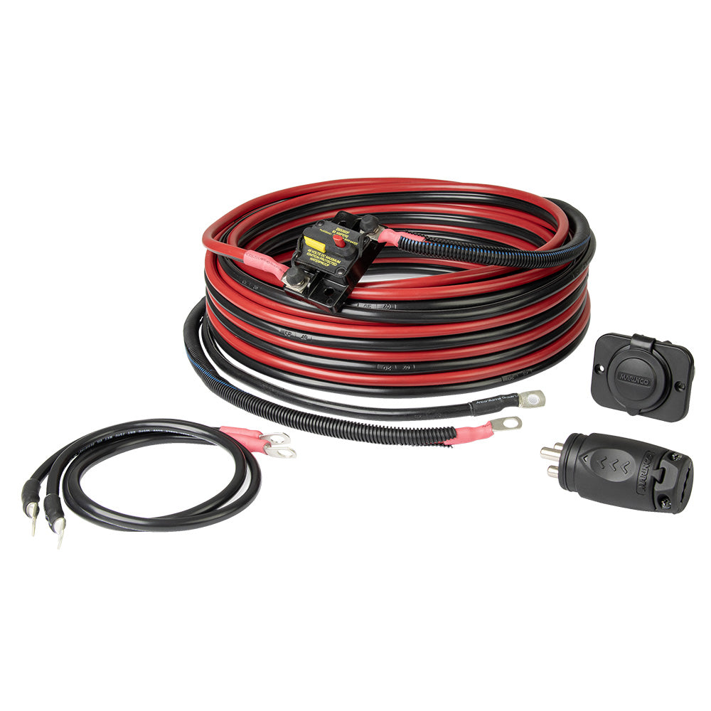 Marinco 36V trolling motor wiring kit with 70A plug and receptacle, marine accessories for boat electrical connections.