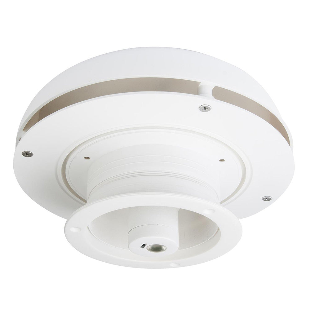 Marinco 3-inch Day/Night Solar Vent in white, used for ventilation and dehumidification in heaters and dehumidifiers.