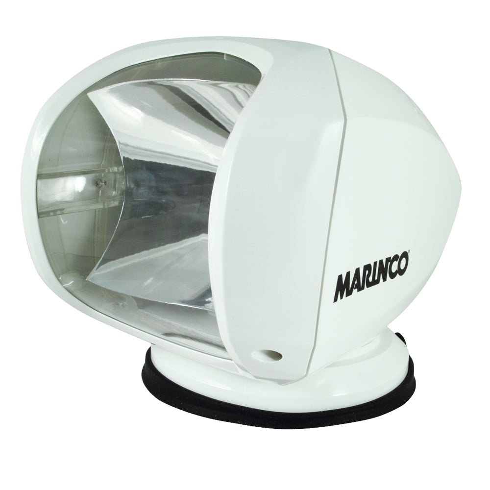 Marinco SPL-12W wireless spot light, 100W white search light for 12/24V boats and vehicles, with a sleek compact design.
