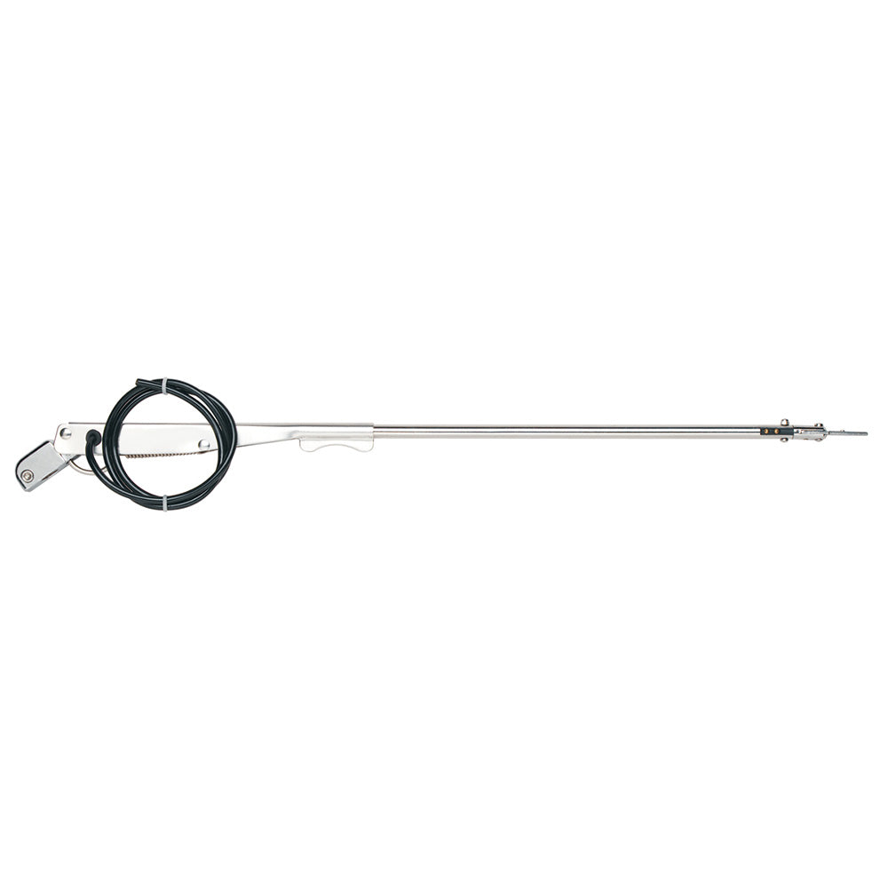 Stainless steel Marinco Premier Wiper Arm for boats, single 15-20 inch windshield wiper arm on a boat.