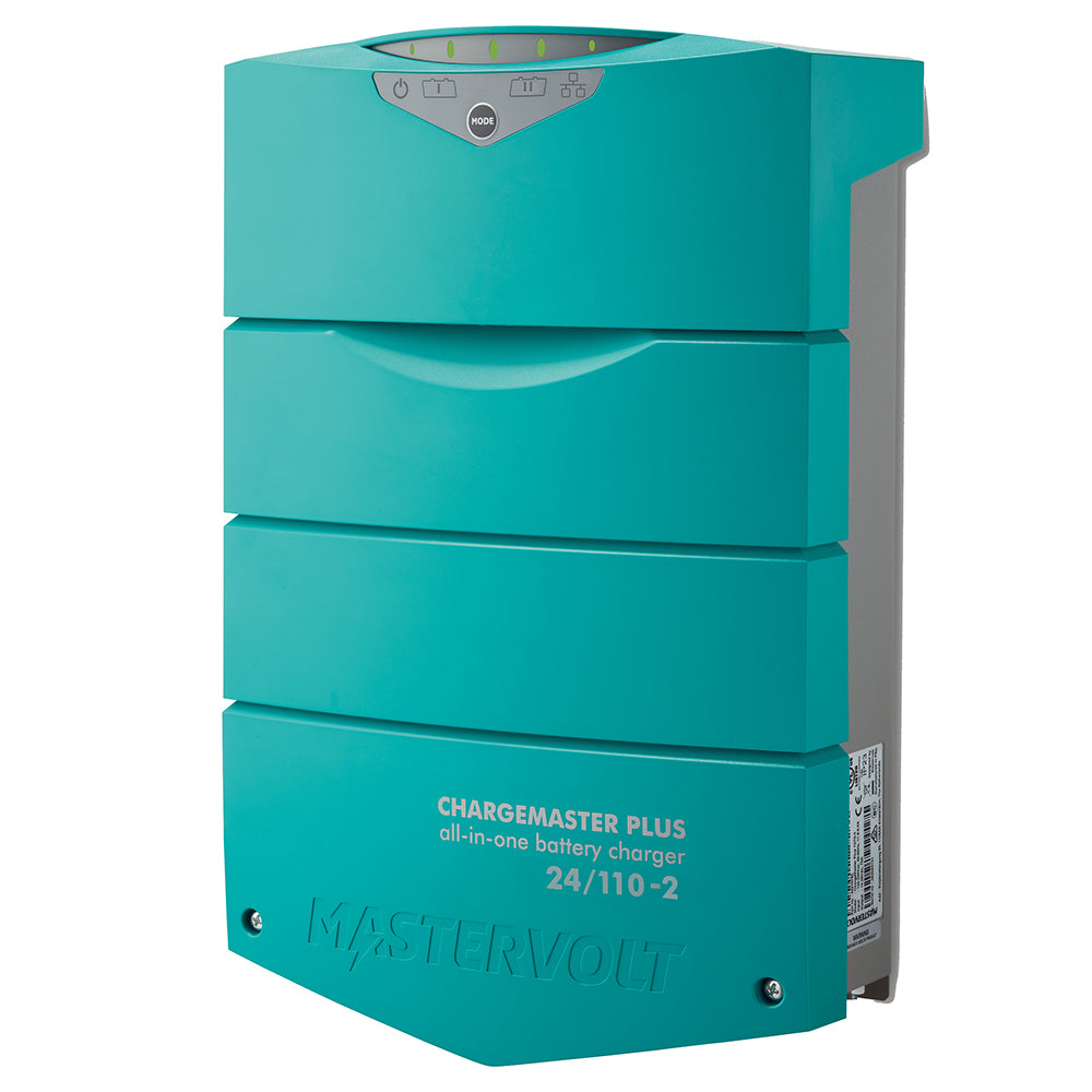 Mastervolt ChargeMaster Plus 24V 110 Amp dual-bank battery charger for efficient energy management and reliable power charging.