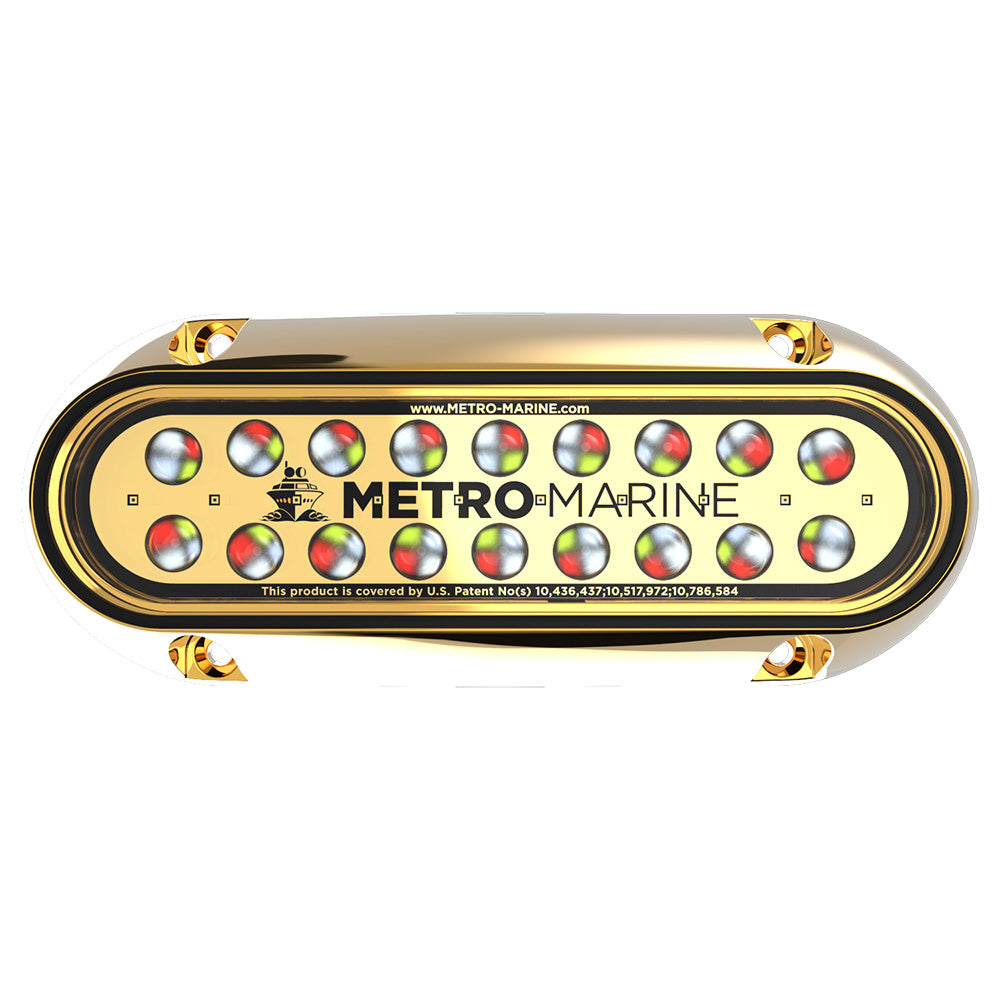 Projecteur sous-marin allongé à haut rendement Metro Marine avec LED intelligentes à spectre complet - RGBW, 45 faisceaux
