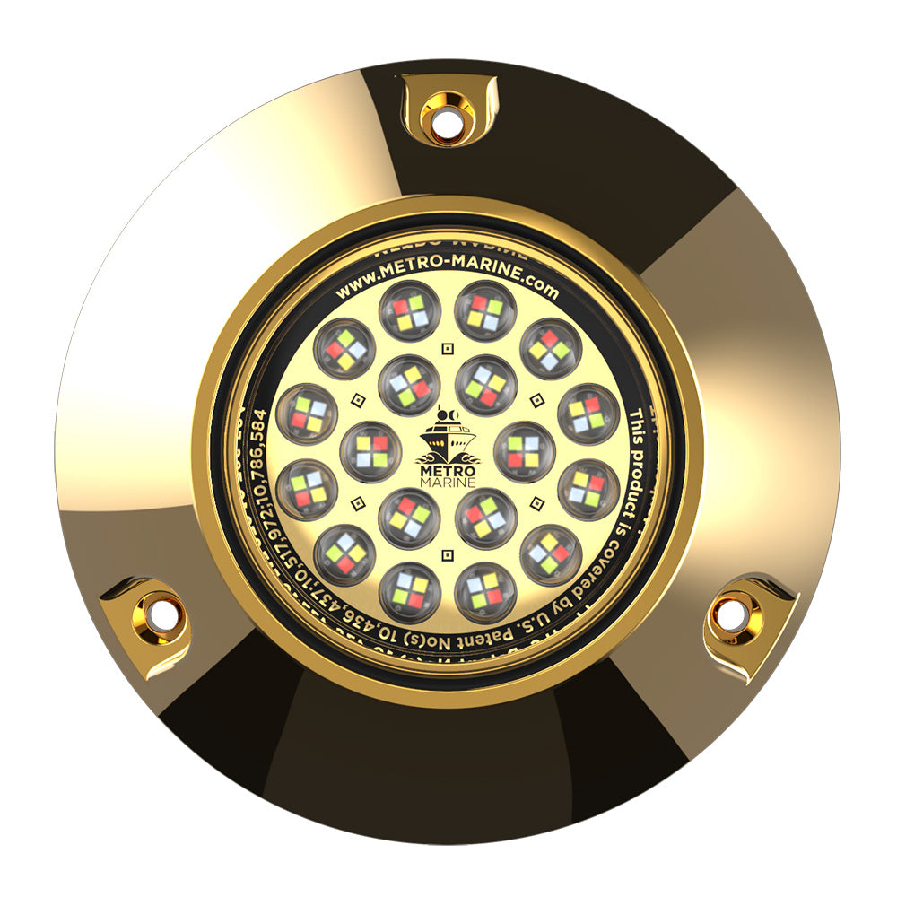 Projecteur submersible haute puissance Metro Marine avec LED intelligentes à spectre complet - RGBW, 90 faisceaux