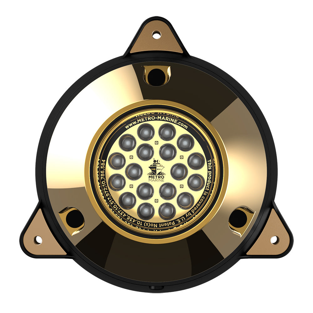 Projecteur sous-marin Metro Marine à haut rendement, montage en surface, avec LED monochromes intelligentes - Vert, 45 faisceaux