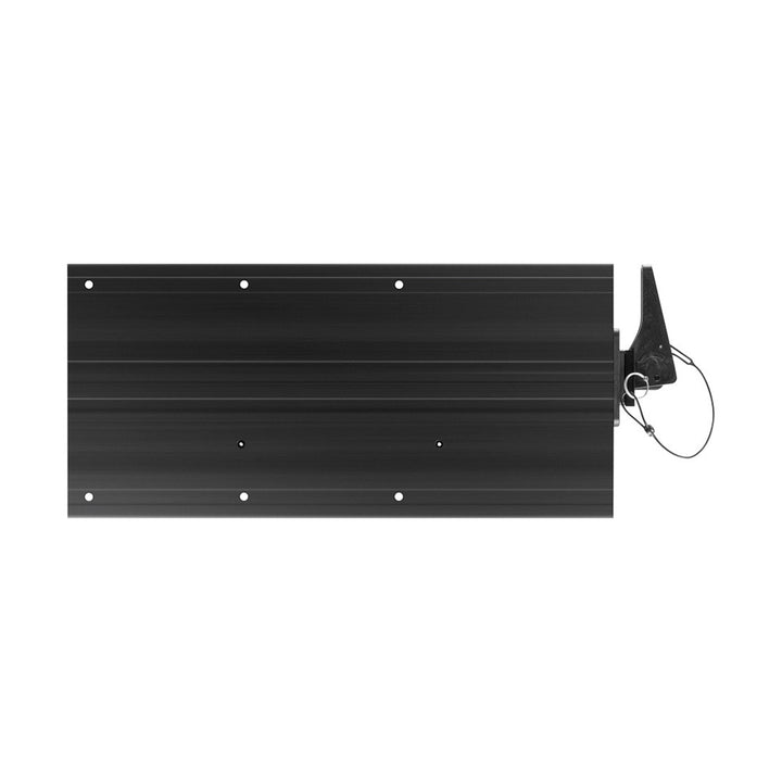Minn Kota MKA-57 Quick Release Bracket for trolling motor accessories, shown mounted on a trolling motor for easy removal.
