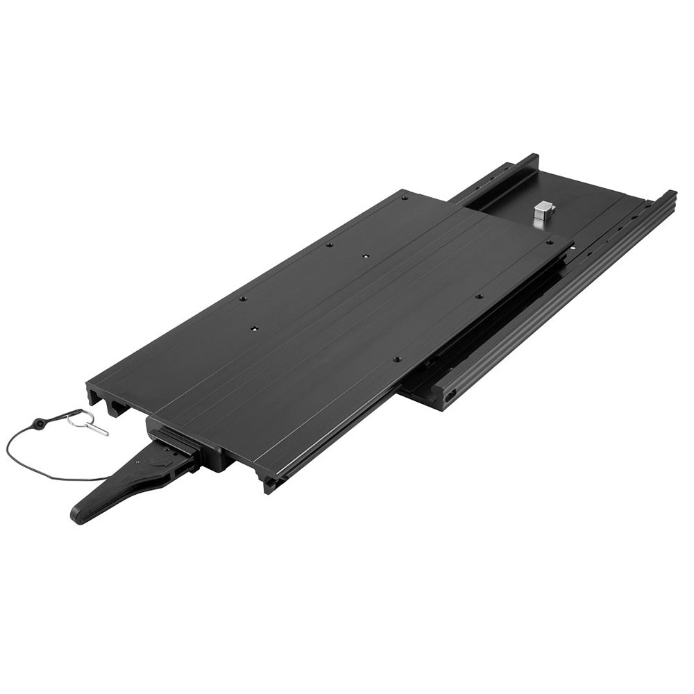 Minn Kota MKA-57 quick release bracket for trolling motors, showcasing durable mounting hardware on a trolling motor accessory.