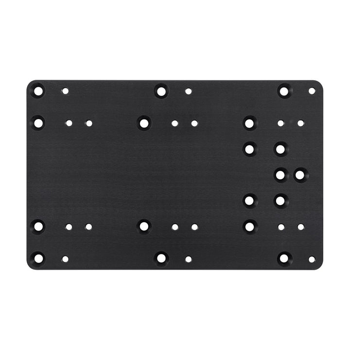Minn Kota MKA-58 boat deck reinforcement kit for trolling motors, showing components and installation parts on a boat deck.