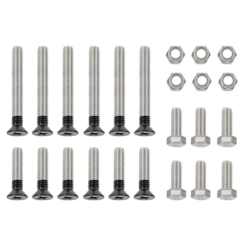 Minn Kota MKA-58 Boat Deck Reinforcement Kit for trolling motor accessories, shown on a boat deck, designed for added support