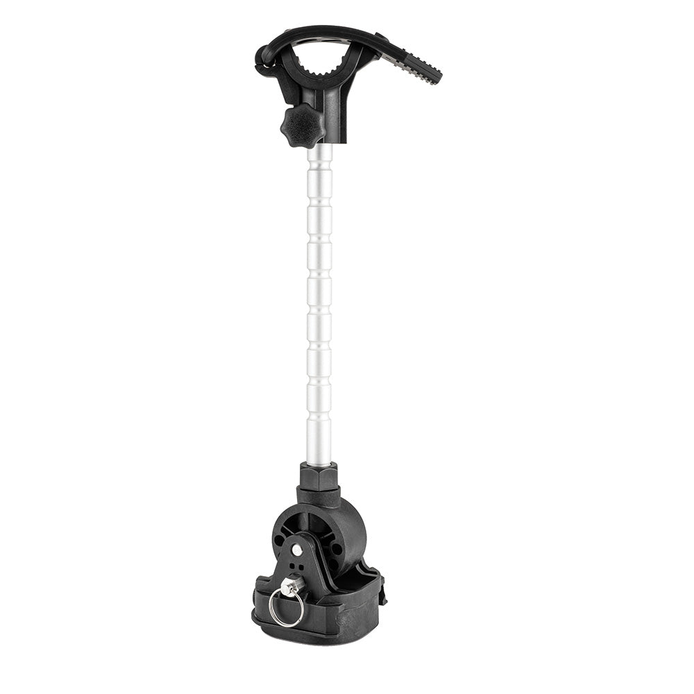 Minn Kota MKA-60 Stabilizer Kit for trolling motors, showing mounting hardware and stabilizing components on a trolling motor.