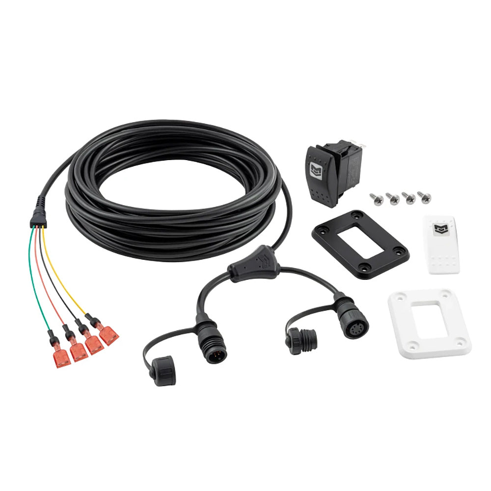 Minn Kota MKR-30 remote power switch for trolling motor accessories, showing the compact control device with buttons and wiring.