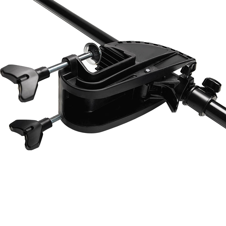 Minn Kota Endura Max 55 trolling motor with transom mount, 12V, 55lb thrust, 42-inch shaft for boat trolling.