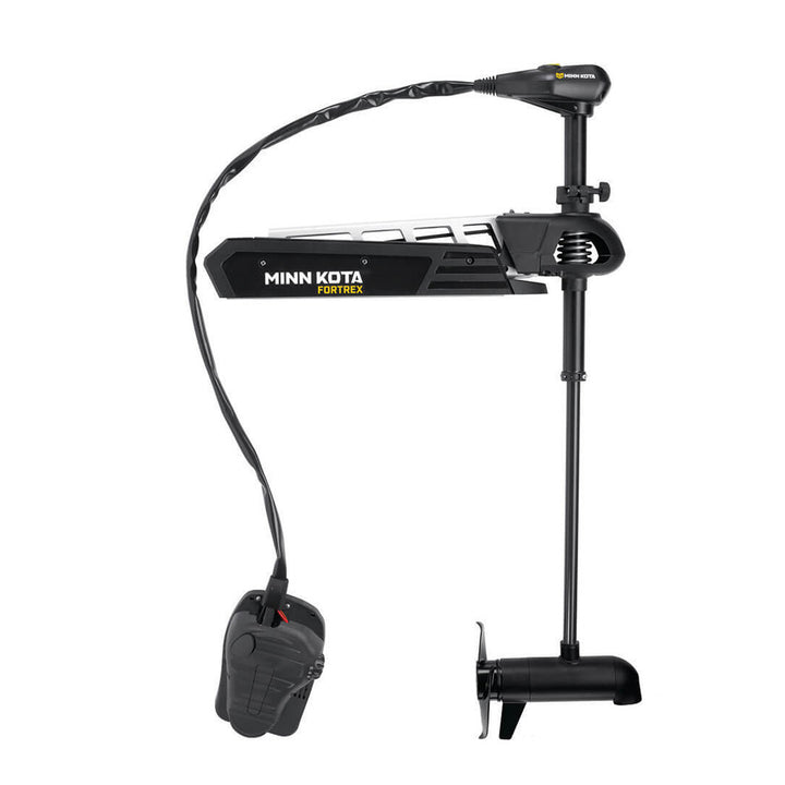 Minn Kota Fortrex 80 trolling motor with Dual Spectrum CHIRP, 24V, 80lb thrust, 52-inch shaft for fishing boats.