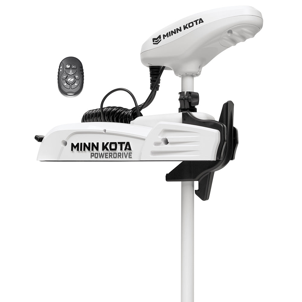 Minn Kota Riptide PowerDrive 70 trolling motor with micro remote, 24V, 70lb thrust, 54-inch shaft for boats.
