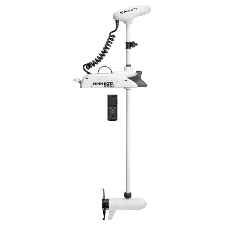 Minn Kota Riptide Terrova 80 trolling motor with wireless remote, 24V, 80lb thrust, 54-inch shaft for freshwater fishing boats.