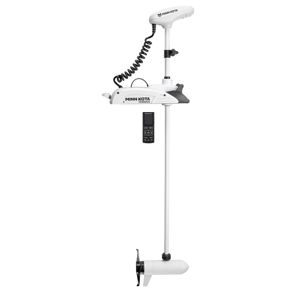 Minn Kota Riptide Terrova 80 trolling motor with wireless remote, 24V, 80lb thrust, 60-inch shaft for fishing boats.