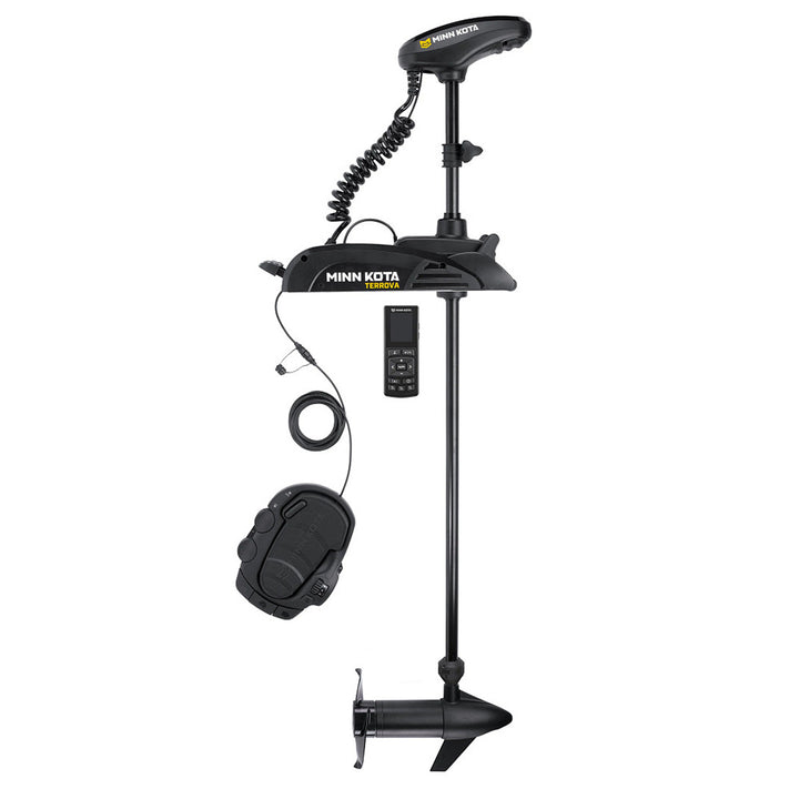 Minn Kota Terrova 55 trolling motor with wireless remote, Dual Spectrum CHIRP, 12V, 55lb thrust, 45-inch shaft.