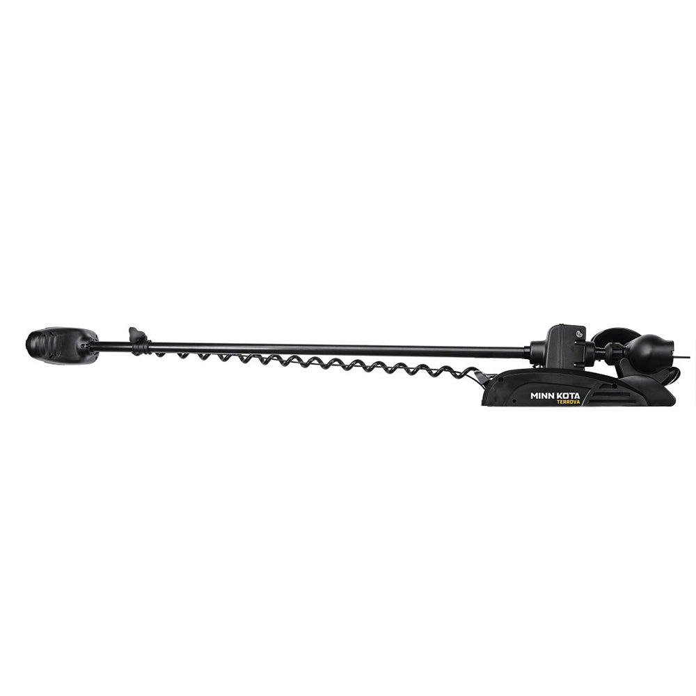 Minn Kota Terrova 80 trolling motor with wireless remote, 24V, 80lb thrust, 60-inch shaft for fishing boats.