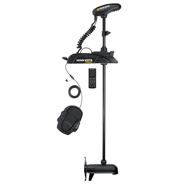 Minn Kota Terrova 80 trolling motor with wireless remote, Dual Spectrum CHIRP, 24V, 80lb thrust, 60-inch shaft for fishing boats.