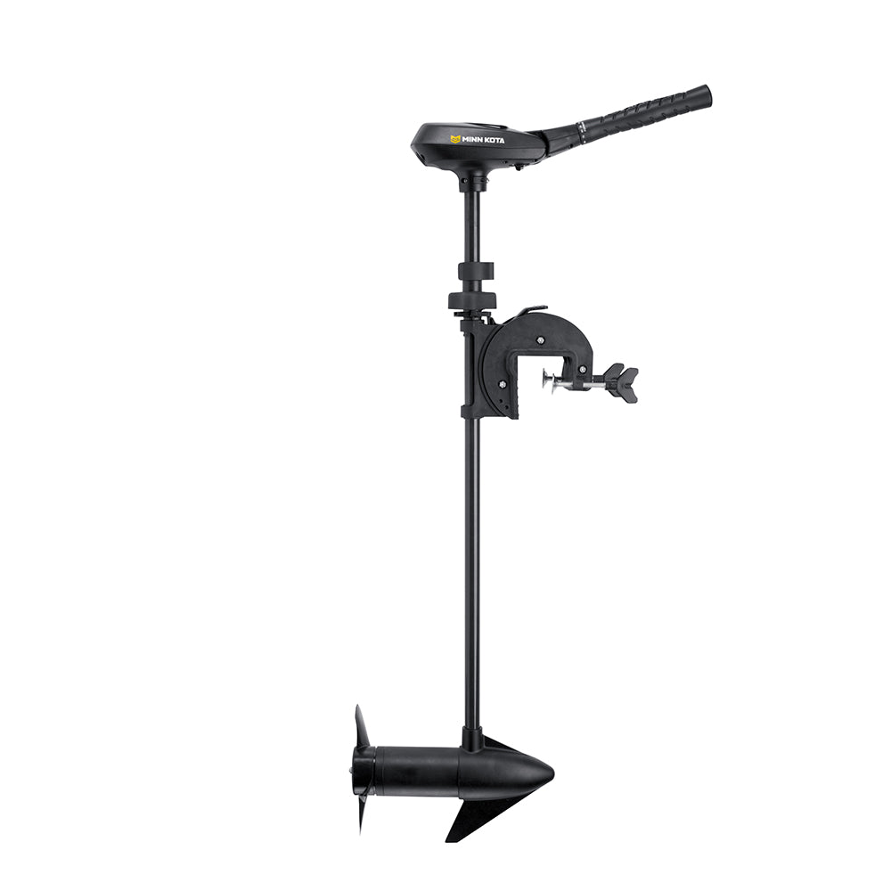 Minn Kota Traxxis 55 freshwater transom mount trolling motor with 12V, 55 lb thrust, 42-inch shaft for fishing boats.
