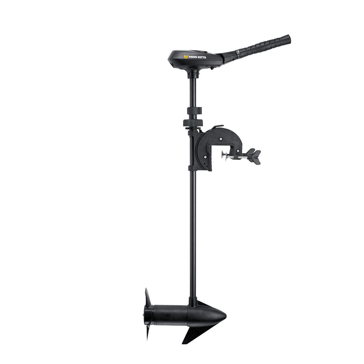 Minn Kota Traxxis 55 freshwater transom mount trolling motor with 12V, 55 lb thrust, 42-inch shaft for fishing boats.