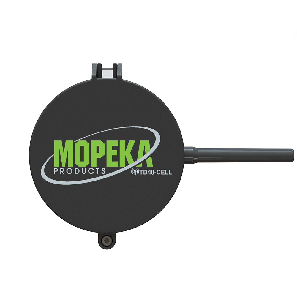 Mopeka TD40 BLE monitoring system for non-pressurized fluids, 4 to 18 feet tall, designed for versatile fluid level detection.