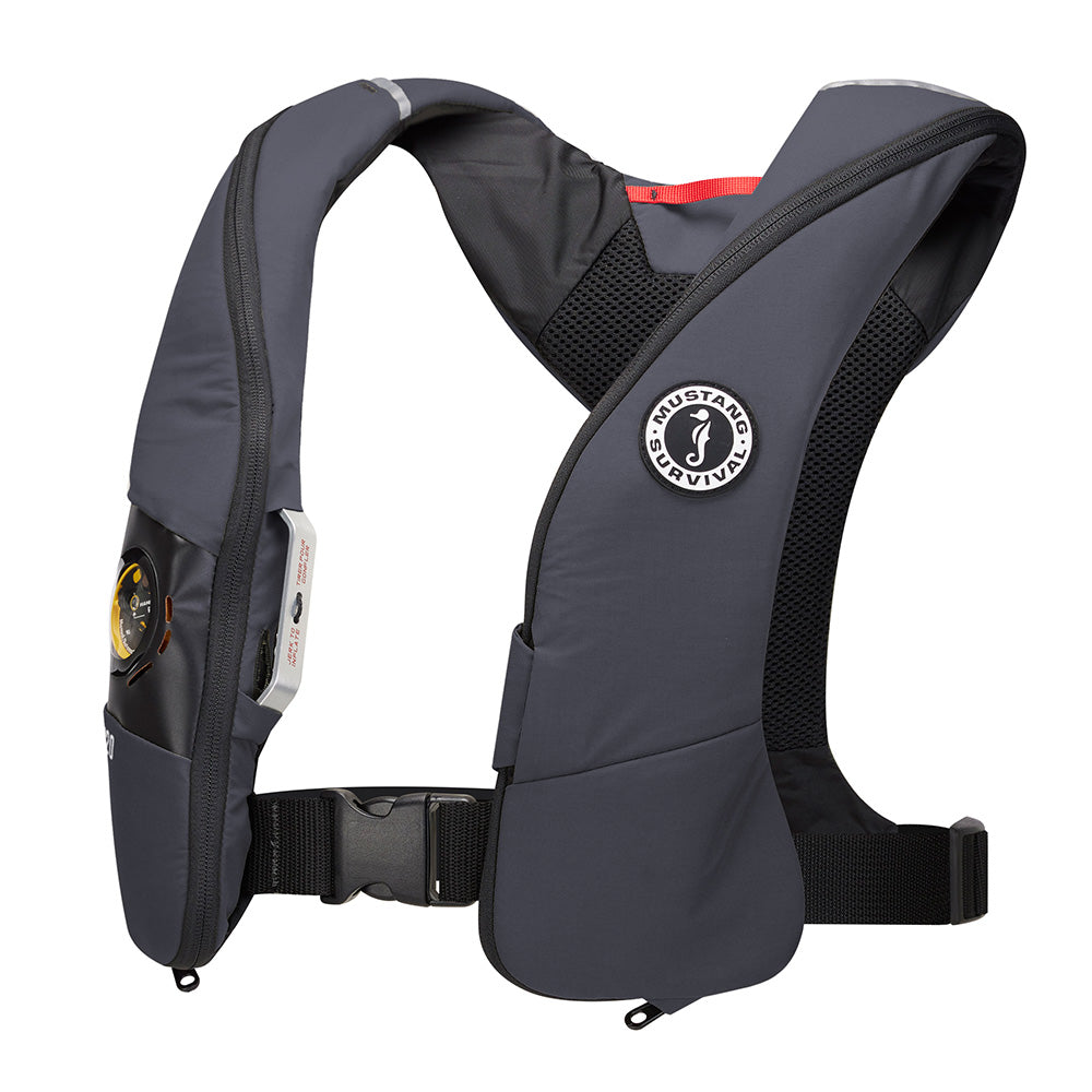 Mustang Elite 120 Coastal inflatable PFD personal flotation device in Admiral Grey by Mustang Survival.