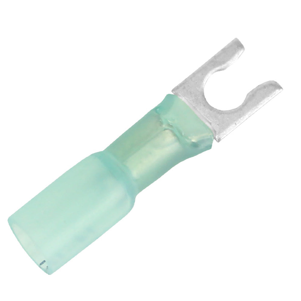 Cosse à fourche thermorétractable Pacer 16-14 AWG - Taille de goujon n° 8 - Paquet de 25