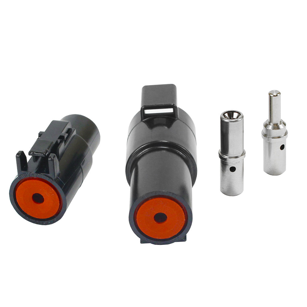 Pacer Deutsch 10-8 AWG DTHD Power Plug receptacle with pin socket, electrical terminal for wiring connections.