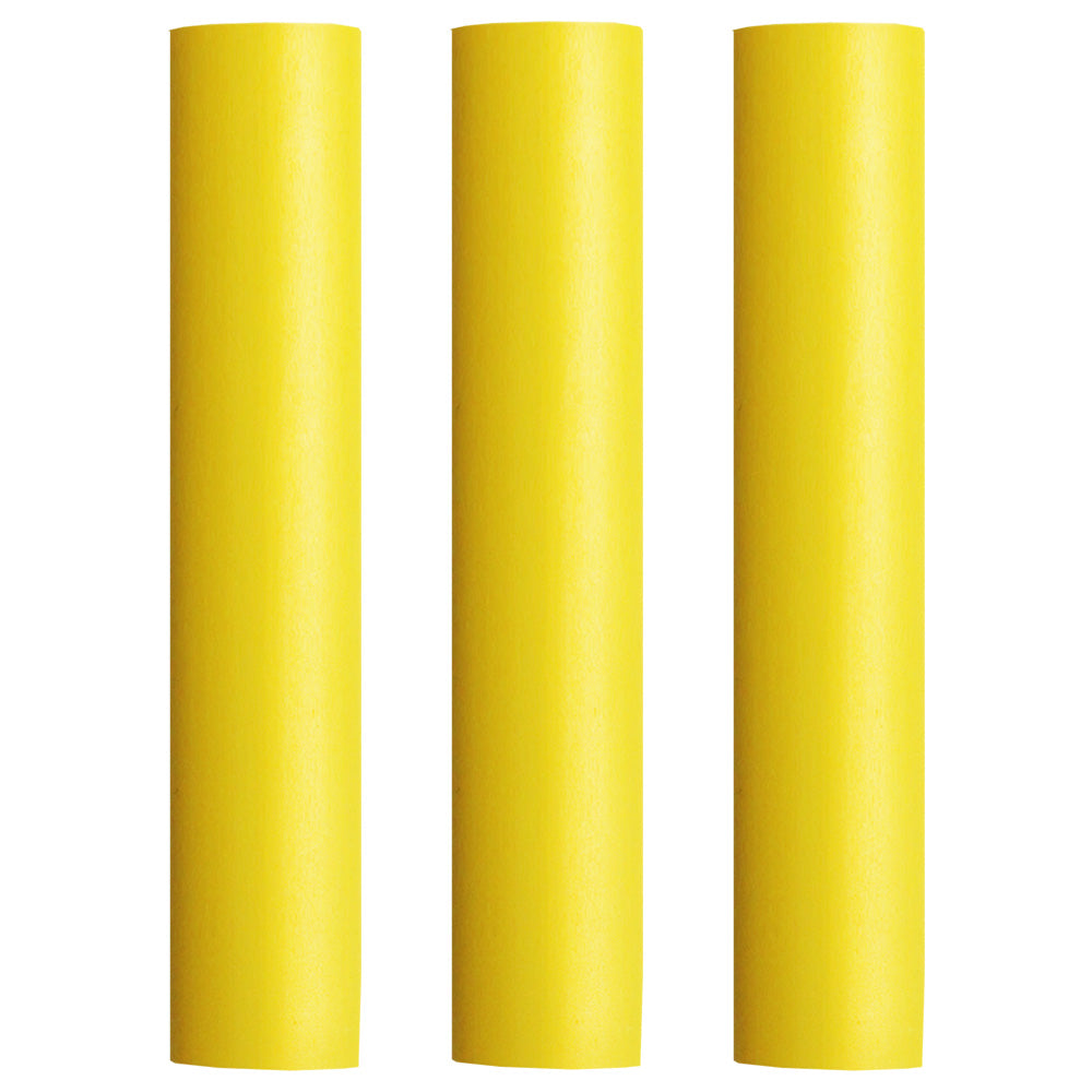 Gaine thermorétractable pour câble de batterie Pacer – 1" x 12" – Jaune (3 pièces)