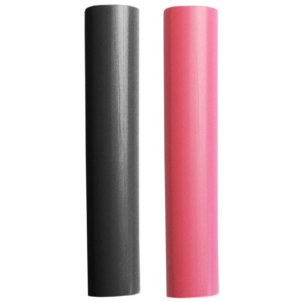 Black and red Pacer battery cable heat shrink tubing, 1 x 3 inches, shown in a 2-piece wire management combo pack.