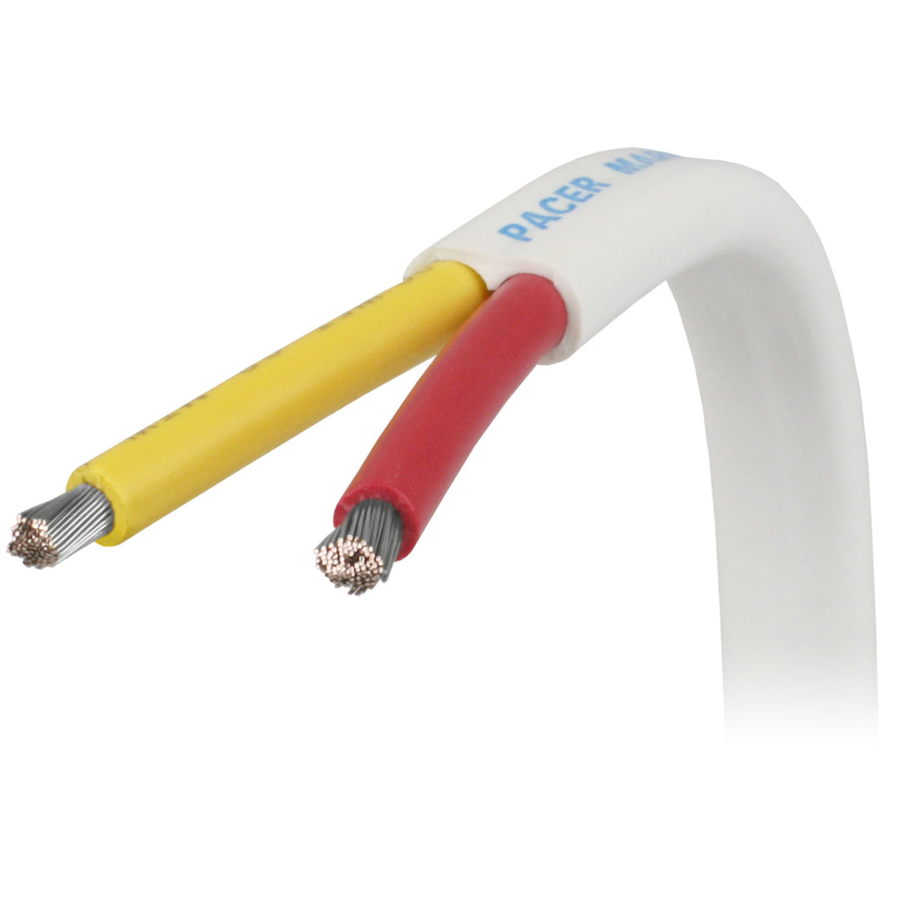 Pacer 6/2 AWG safety duplex flat cable in red and yellow, sold by the foot, for electrical wiring and appliance connections.