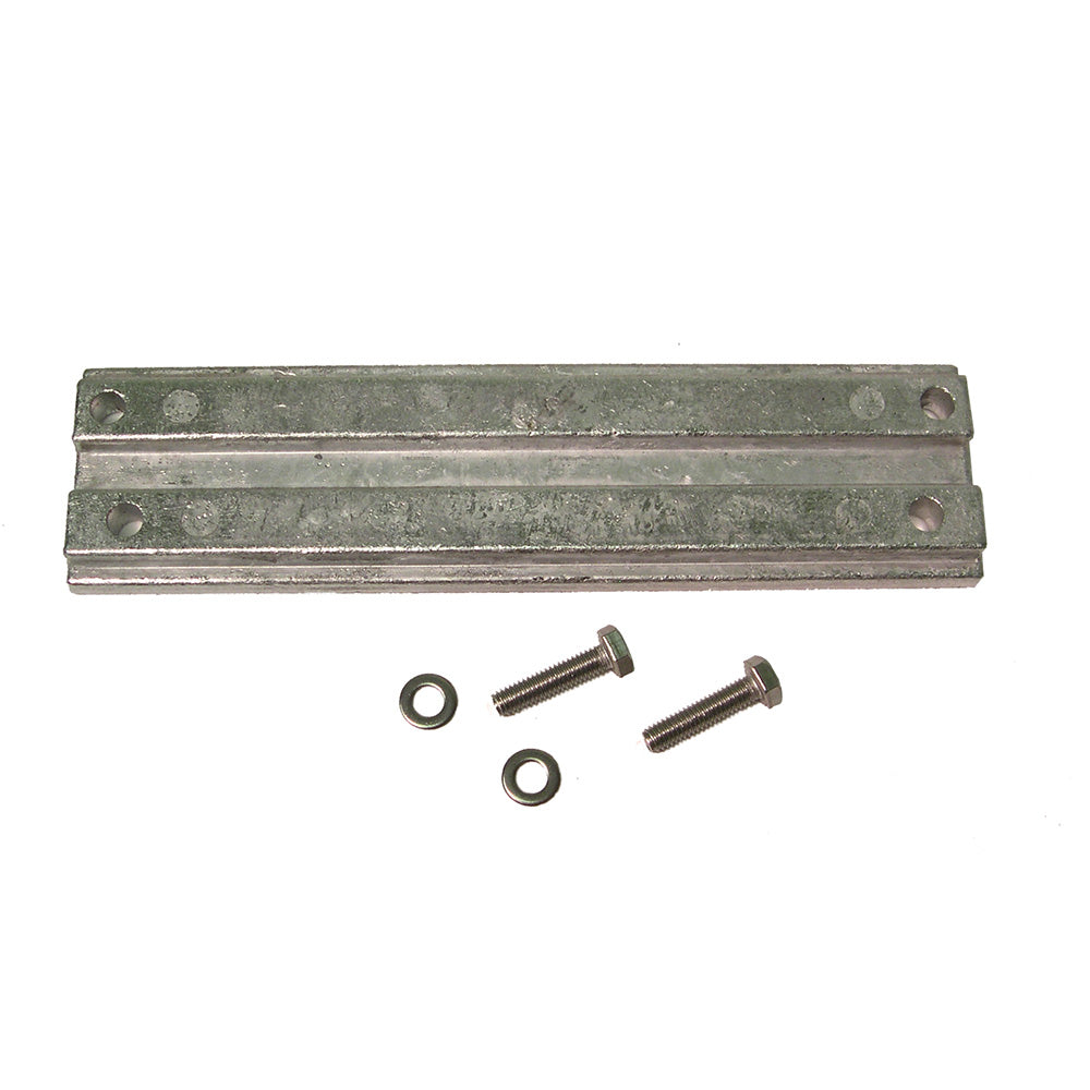 Performance Metals Mercury Outboard Power Trim Anode made of aluminum, designed to protect boat engine trim systems.