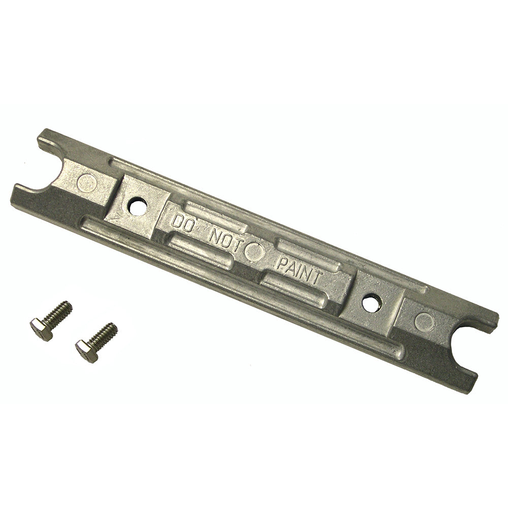 Performance Metals Yamaha Transom Anode for 40-100HP outboard motors, made of durable aluminum, designed to prevent corrosion.