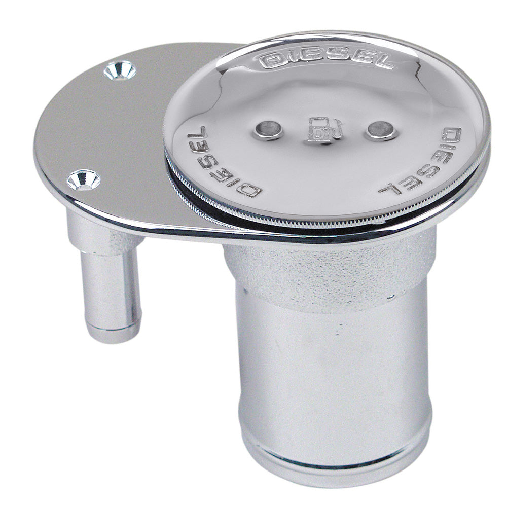 Perko combination gas fill and tank vent for 2-inch hoses, diesel deck fill fitting with vent function, marine fuel tank accessory