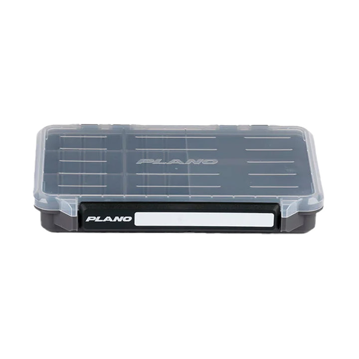 Plano StowAway 3600 50/50 split tackle storage box with multiple compartments for organizing fishing gear.