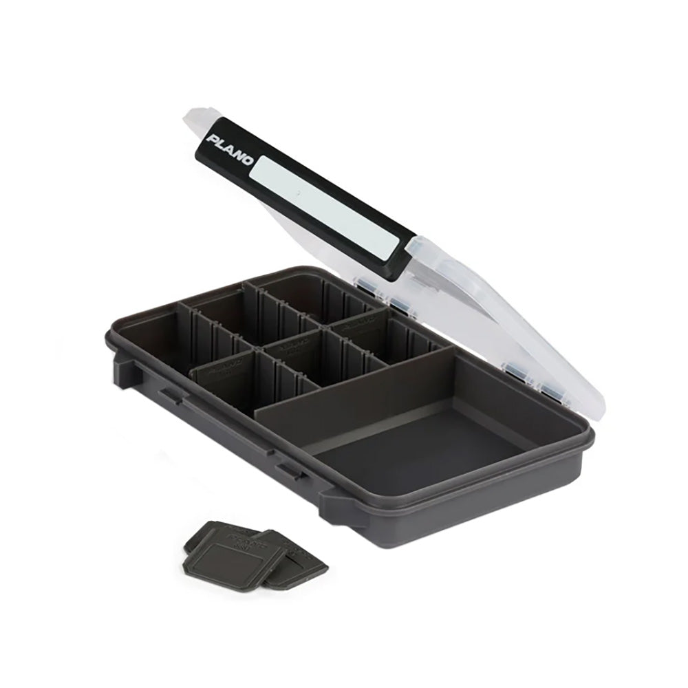 Plano StowAway 3600 50/50 split tackle storage box with adjustable compartments for organized fishing gear.