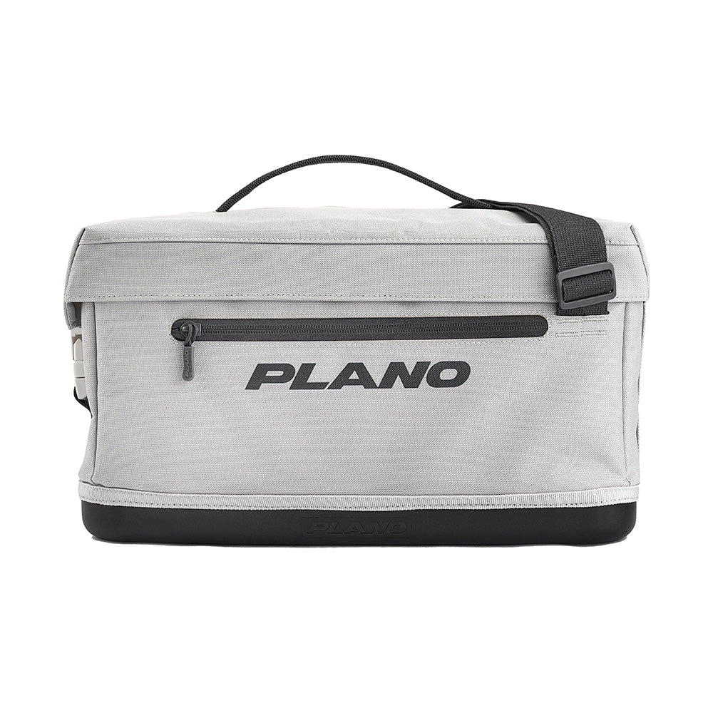 Plano Weekend Softsider Tackle Bag from the 3700 Series, Coast color, with multiple compartments for fishing tackle storage.
