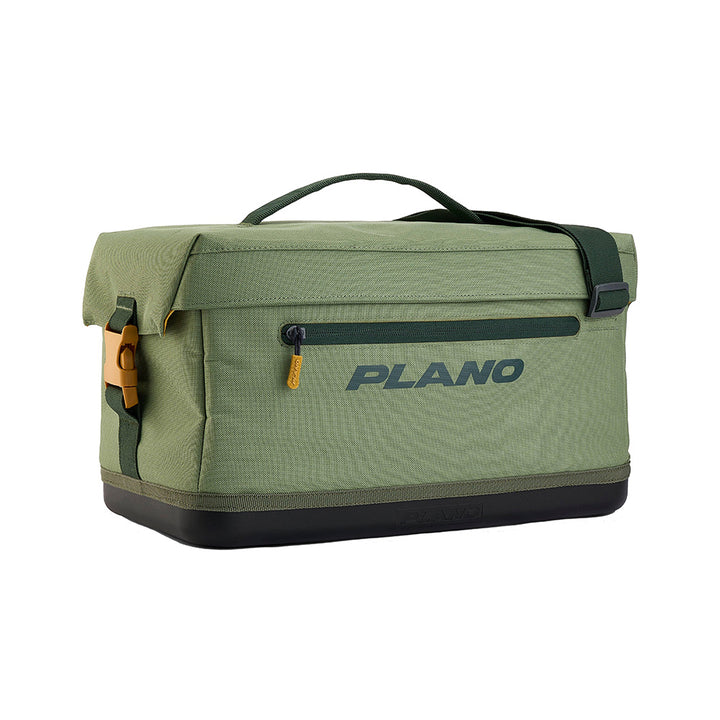 Plano Weekend Softsider Tackle Bag in Moss, 3700 Series, soft-sided fishing tackle storage with multiple compartments.