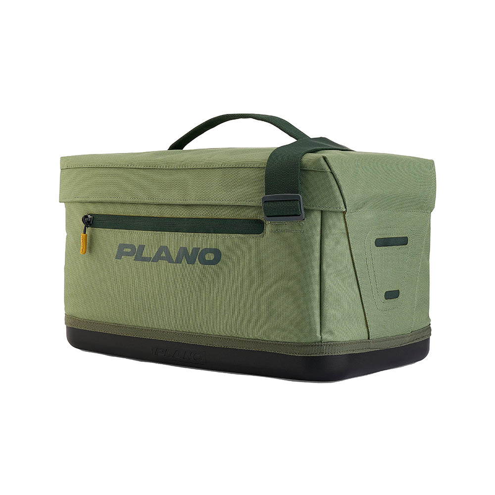 Plano Weekend Softsider Tackle Bag 3700 Series in moss, durable tackle storage with multiple compartments for fishing gear.