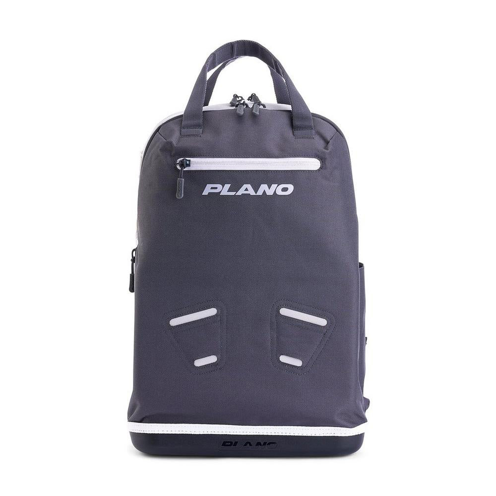 Plano Weekend Tackle Backpack 3700 in slate, a durable tackle storage bag with multiple compartments for fishing gear.