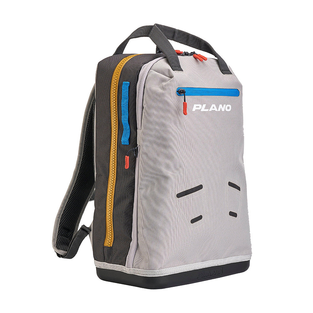 Plano Weekend Tackle Backpack Creek, a durable tackle storage bag with multiple compartments for fishing gear.