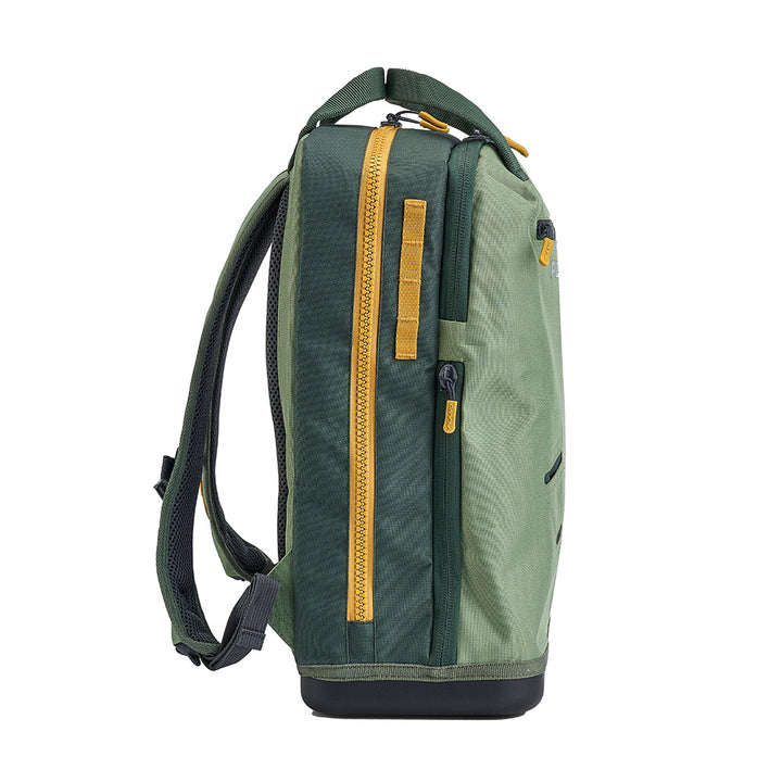 Plano Weekend Tackle Backpack in moss, durable tackle storage with multiple compartments for fishing gear and accessories.
