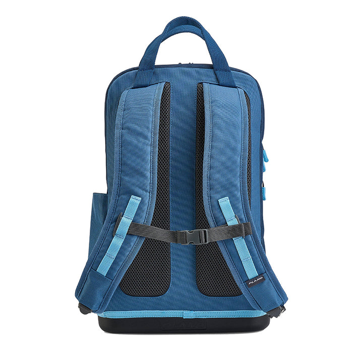 Plano Weekend Tackle Backpack in Wave color, durable tackle storage with multiple compartments for fishing gear.