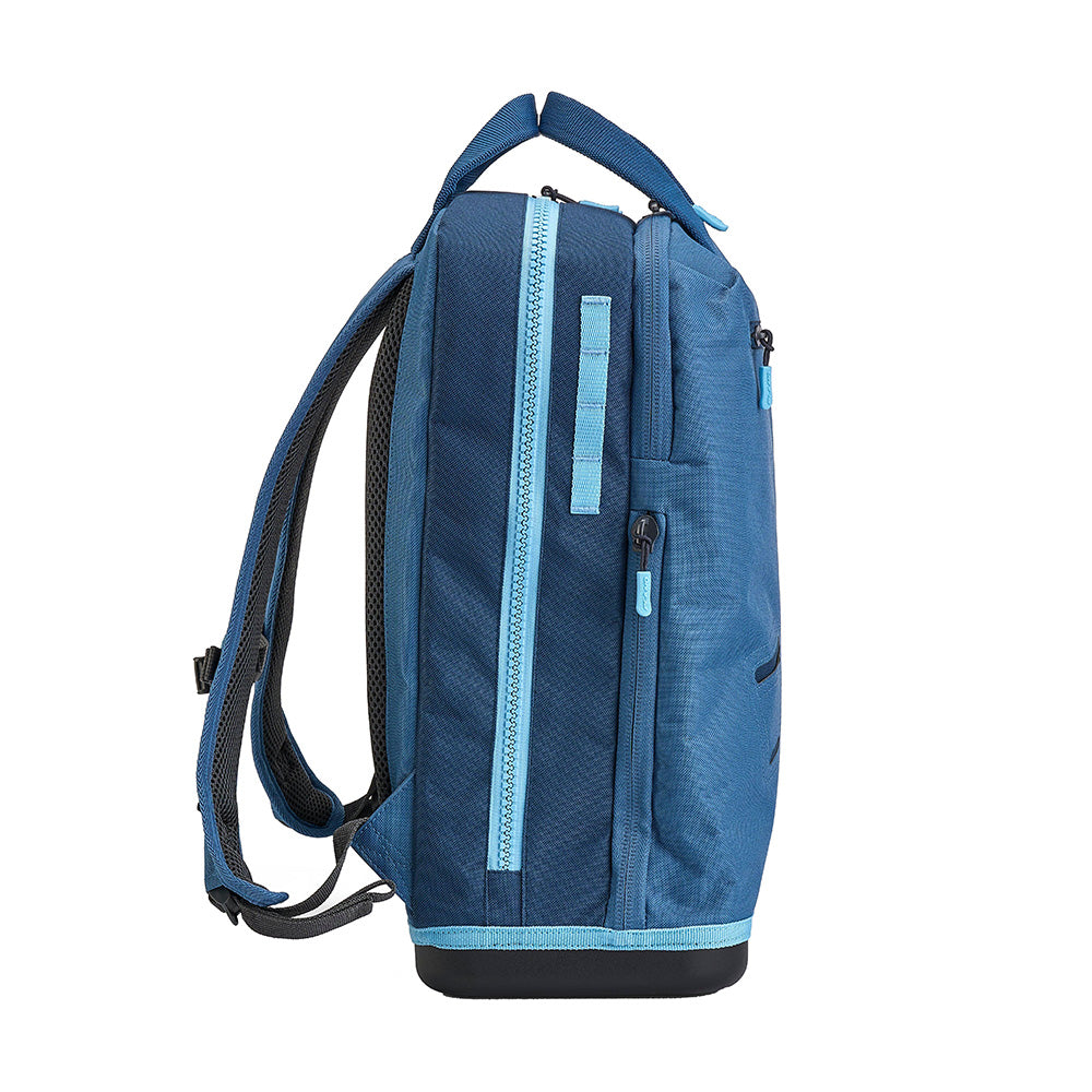 Plano Weekend Tackle Backpack in Wave design, durable tackle storage with multiple compartments for fishing gear.
